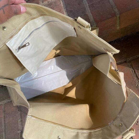 Vintage 60s E O BRODY Co Glass TOTE BAG Overnighter - Picture 8 of 8